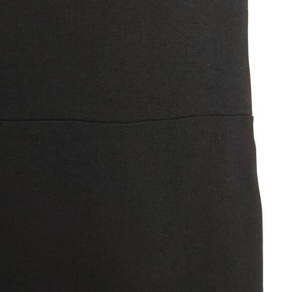 Eileen Fisher Tencel Jersey Dress Size Medium Black Stretch Short Sleeves A-Line - Picture 4 of 6